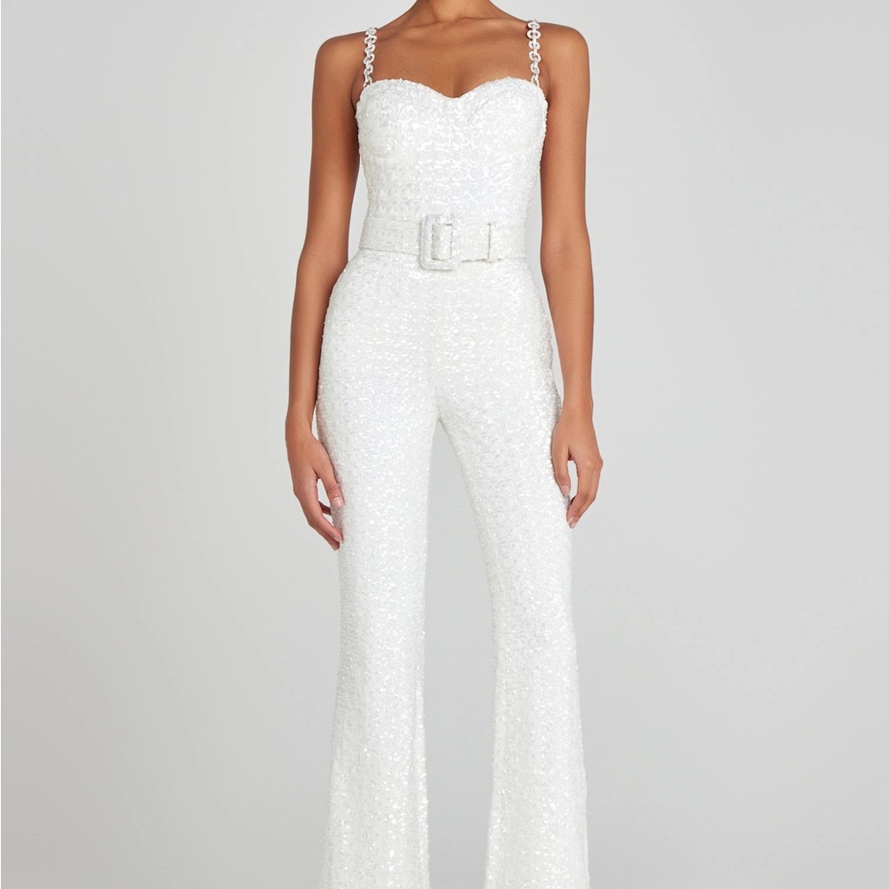 NADINE MERABI Lucinda White Jumpsuit